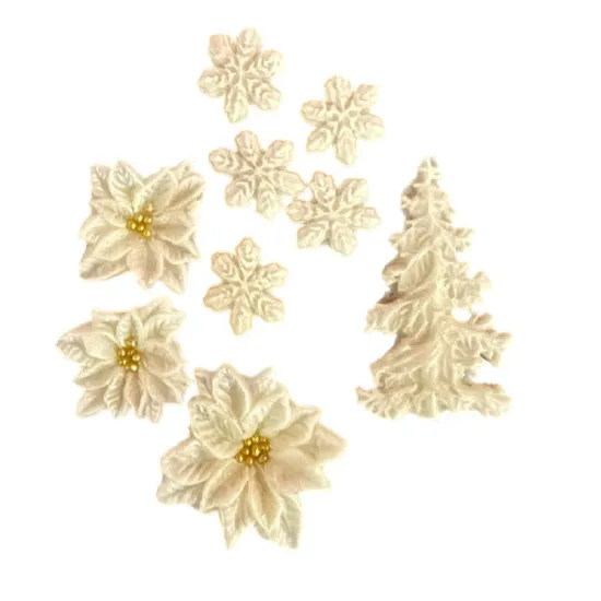 Decoratiuni din pasta de zahar, decor Craciun