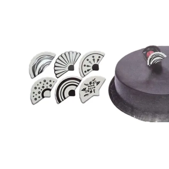 Decoratiuni din ciocolata, Evantai alb cu negru