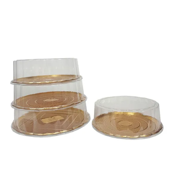 Set 10 caserole aurii cu capac, 24x24x8 cm