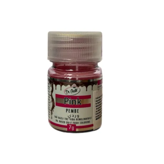Colorant alimentar Roz Dr. Gusto 7g – pudră pe bază de ulei pentru ciocolată și creme