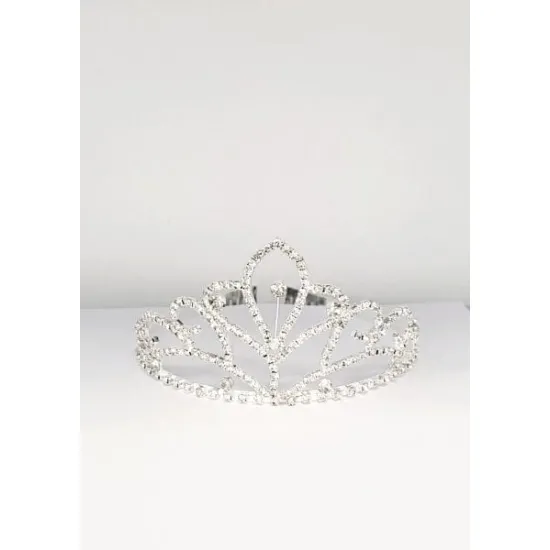 Coronita argintie din metal