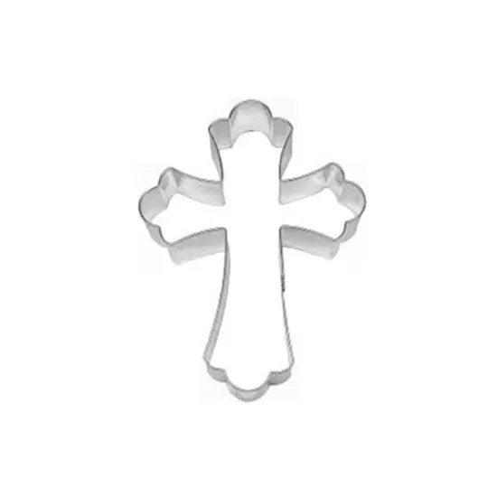 Decupator biscuiți formă cruce din metal – 10 x 7 x 2.5 cm