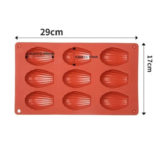 Mulaj din silicon 3D, fursecuri madlene