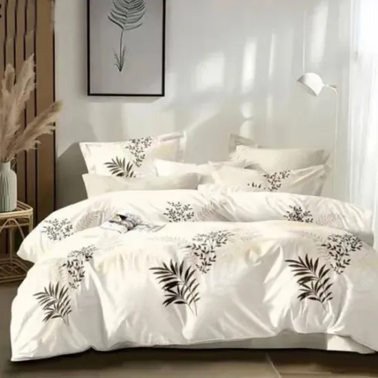 Lenjerie de pat finet - frunze pictate