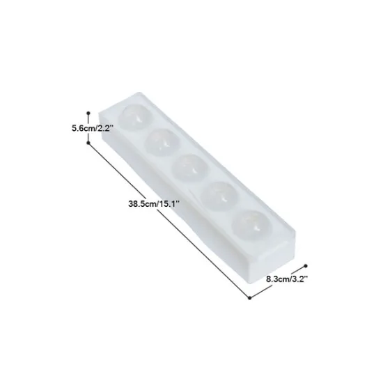 Mulaj din silicon pentru fructe – formă profesională cu 5 cavități