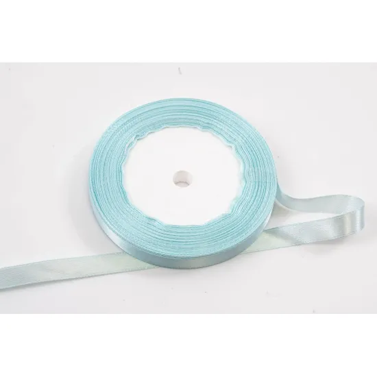 Panglică satin bleo turcoaz 22m x 1cm – rolă decorativă