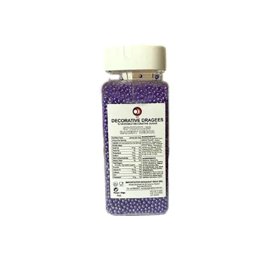 Sprinkles / Drajeuri de zahar albe pentru decor, 100g DGN