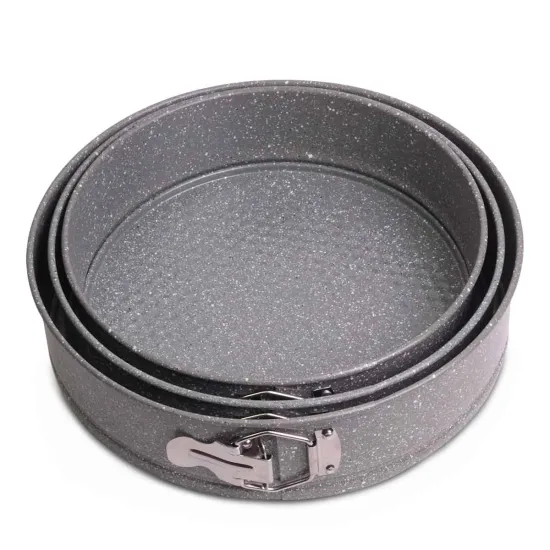 Set 3 forme de copt rotunde din otel carbon – antiaderente