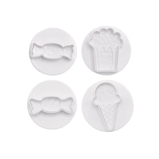 Set decupatoare biscuiti – Popcorn, Bomboane, Înghețată (3 modele)