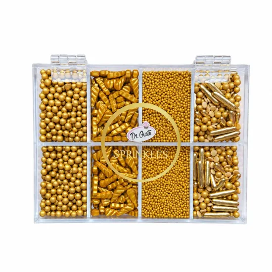 Sprinkles Aurii Premium – Mix Decor Torturi și Deserturi 200g