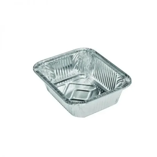Set 50 caserole din aluminiu cu capac, 435 ml