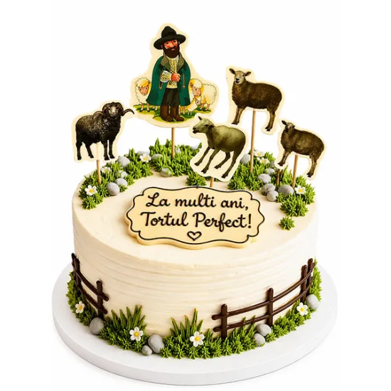 Decoratiuni din zahar – Cioban cu oi