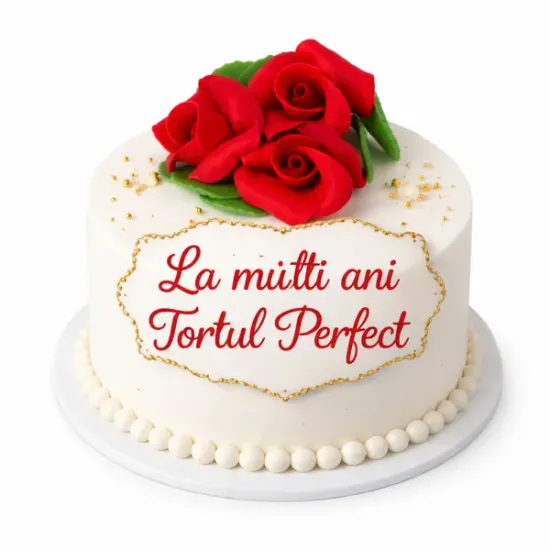Trandafiri din pastă de zahăr rosii – decor elegant pentru tort | Tortul Perfect