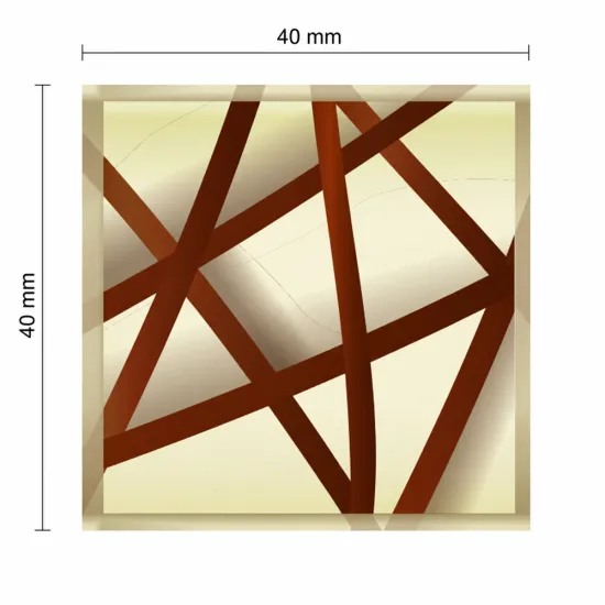 Decor din ciocolată alba, 40 mm pentru torturi și deserturi | Korinitta