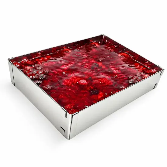 Forma reglabila dreptunghiulara din inox 20x30-40x60 cm, H7 cm