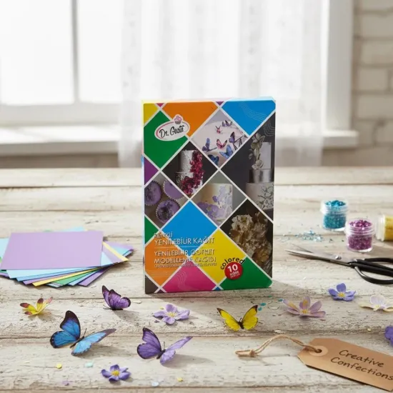 Foi comestibile pentru modelaj A4 Dr. Gusto, 10 bucati, 5 culori