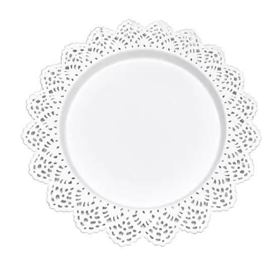 Platou din metal alb, 38 cm