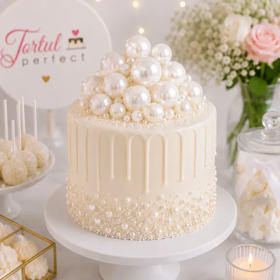 Set 12 bile decorative albe pentru tort – mini cake topper | Accesorii elegante pentru nuntă, botez, aniversare