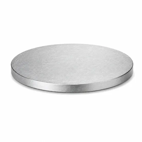 Platforma / Drum argintiu rotund grosime 1,2 cm