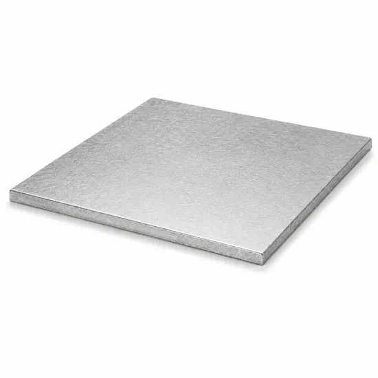 Platforma / Drum argintiu patrat grosime 1,2 cm