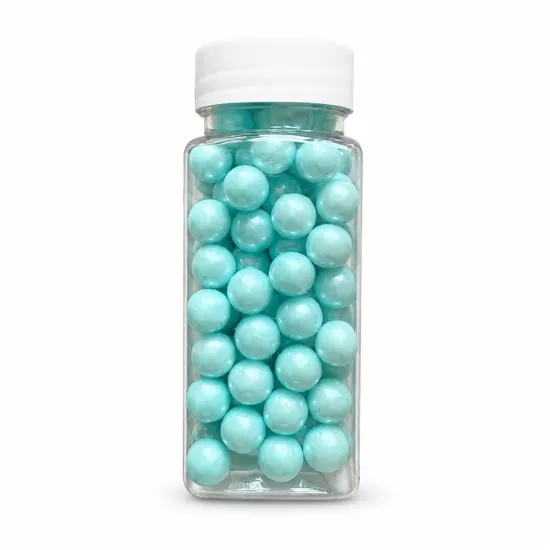 Sprinkles / Drajeuri de zahar bleo pentru decor 8 mm, 100g DGN