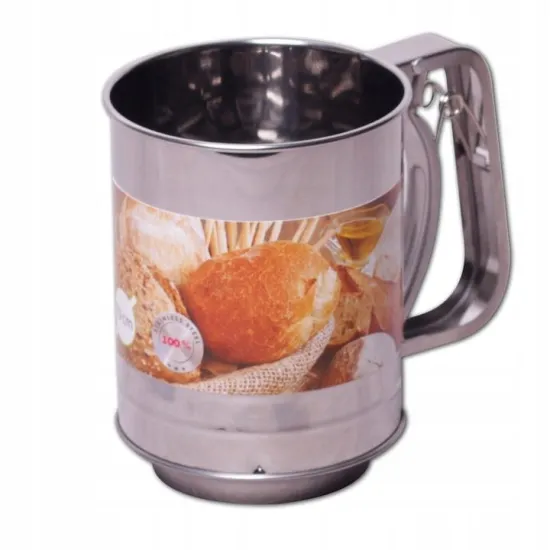 Sita tip cana profesionala, inox, actionare manuala, 10 x 13 cm