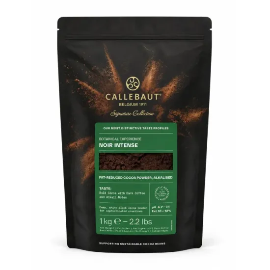 Cacao pudra Alcalinizata neagra NOIR/black INTENSE BARRY, 10-12%, 1kg