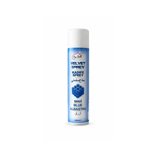 Spray colorant alimentar catifea 250 ML - velvet albastru, Dr Gusto