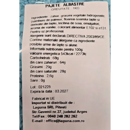 Pajete albastre, 1 kg