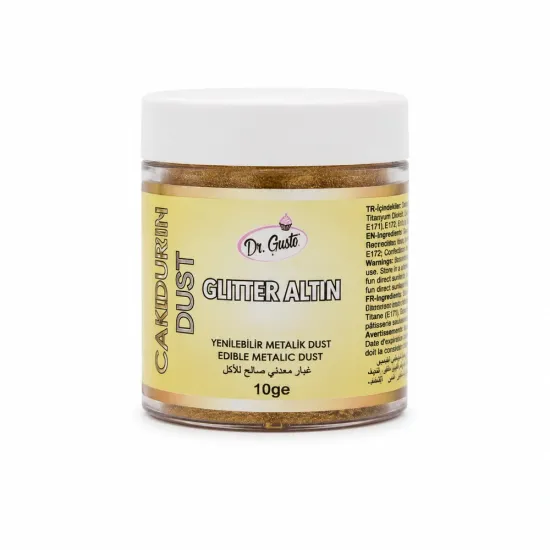 Colorant comestibil Gliter auriu10gr, Dr Gusto