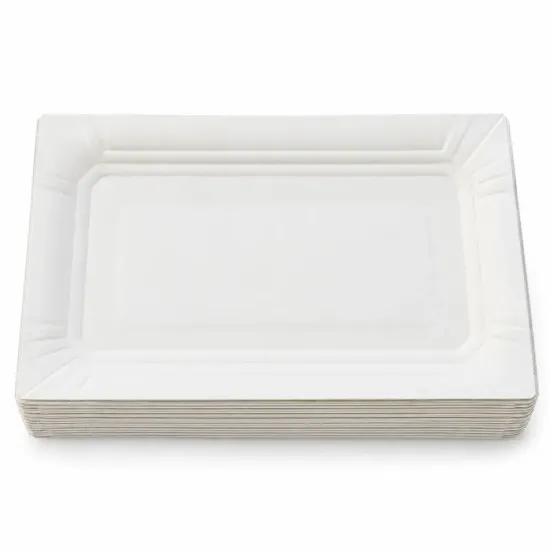 Set 100 tavite din carton albe, 10,5 x 15,5 cm