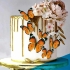 Decoratiuni fluturi din hartie, set 63 de decoratiuni