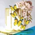 Decoratiuni fluturi din hartie, set 63 de decoratiuni