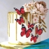 Decoratiuni fluturi din hartie, set 63 de decoratiuni