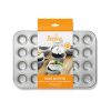 Mini tava pentru briose 24 Cavitati Ø 4.3 x H 2 cm, Otel Antiaderent