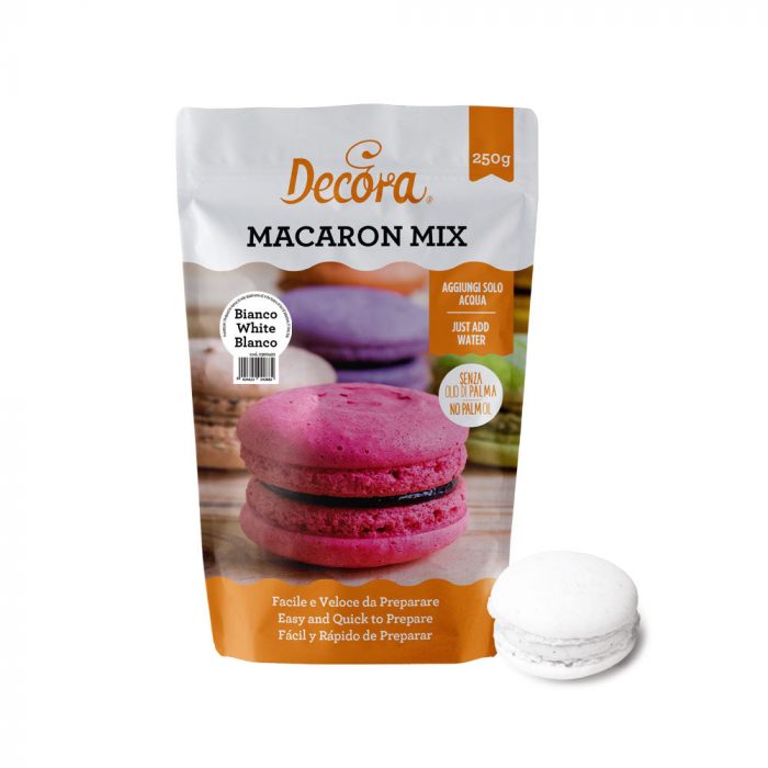 macarons mix alb 250g, decora