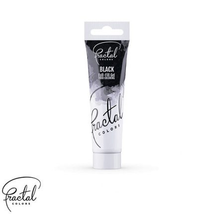 Colorant gel negru, Fractal 30g
