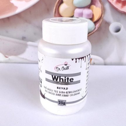 Colorant pudra liposolubil Alb 25g, Dr Gusto
