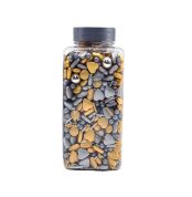 bomboane pentru decor confetti aurii 250g, dr gusto 2