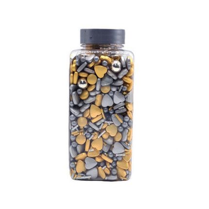 Bomboane pentru decor Confetti aurii 250g, Dr Gusto 2