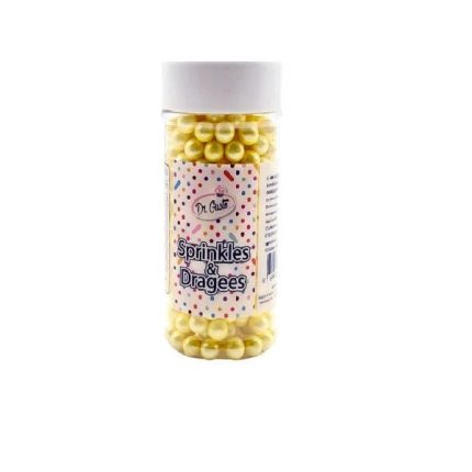Perle din zahar aurii 8mm, 90g Dr Gusto