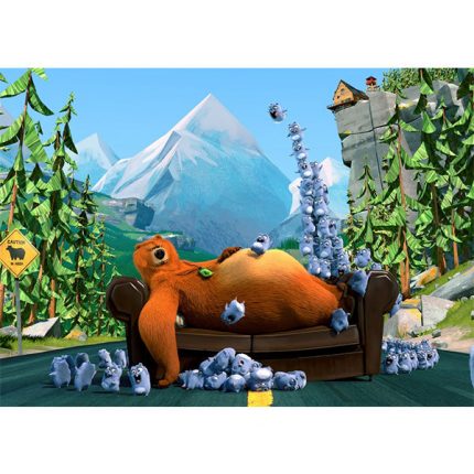Imagine comestibila “Ursul Grizzy si Lemingii”
