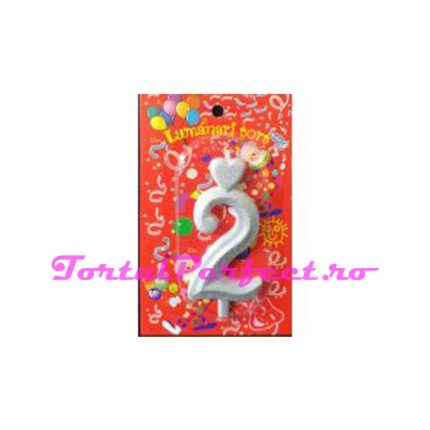 “2” Lumanare tort