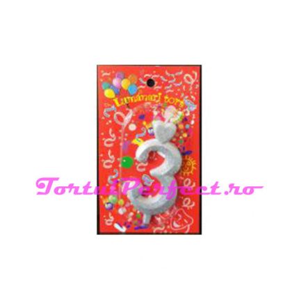 “3” Lumanare tort