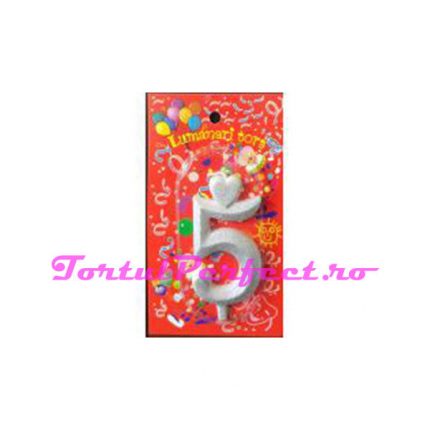 “5” Lumanare tort