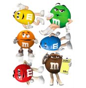 imagine comestibila “bomboane m&m”