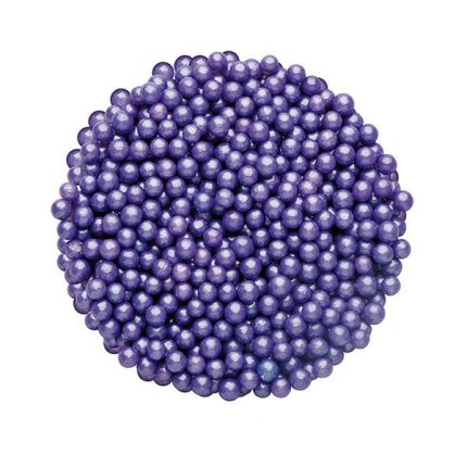 Perle din zahar mov 4mm, 90g Dr Gusto