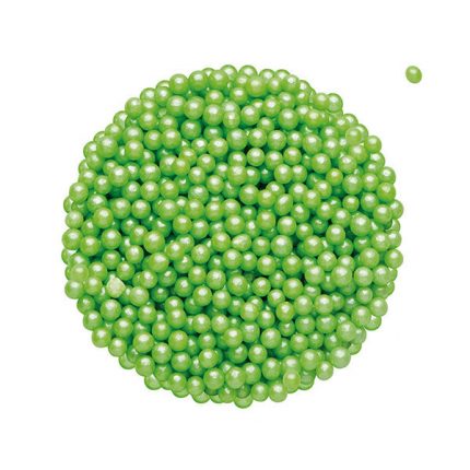 Perle din zahar verde deschis 4mm, 90g Dr Gusto