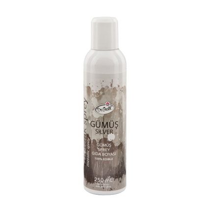 Spray colorant metalizat 250 ML – argintiu / silver, Dr Gusto