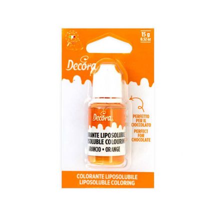 Colorant portocaliu liposolubil, 15g Decora